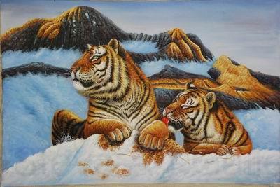 unknow artist Tigers 026 France oil painting art